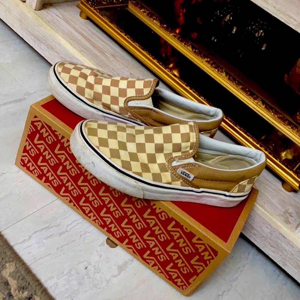 Beige brown vans